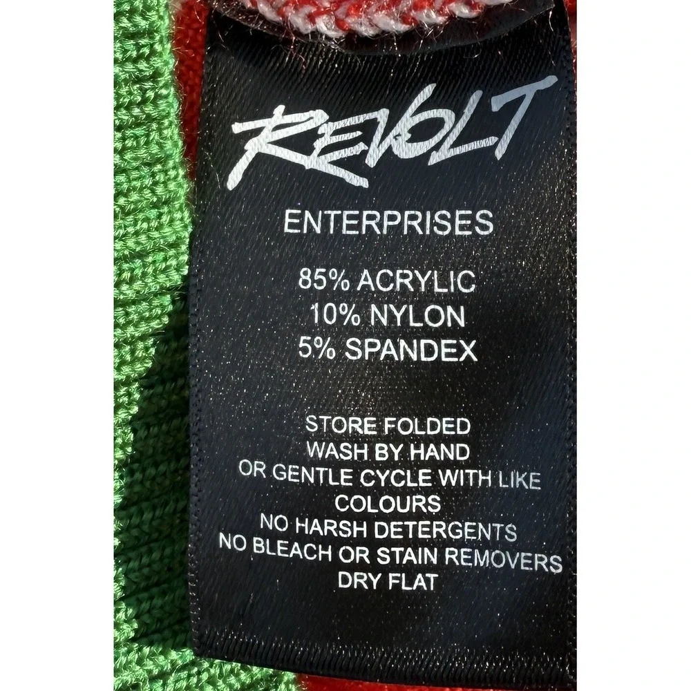 Revolt Ranboo Ugly Christmas Sweater Men's‎ Medium Office Party Grandpa NWOT